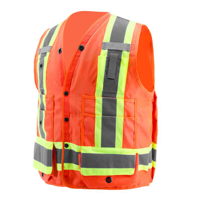 veste alta dois Tone Childrens High Vis Jackets da segurança da visibilidade de 9xl 4xl 5xl com logotipo