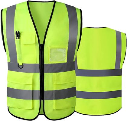 Veste reflexiva da classe 1 da classe 2 da classe 3 da classe 4 para a bicicleta que monta Mesh Safety Custom Logo