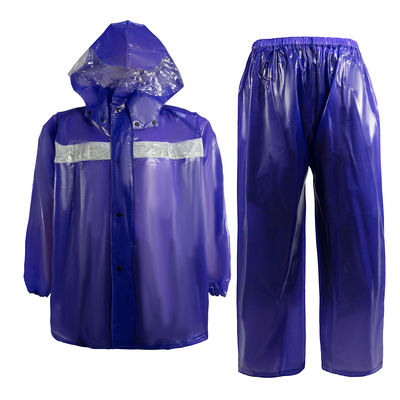 A cor sólida olá! Vis Rain Gear fluorescente das mulheres reflexivas feitas sob encomenda do revestimento da chuva
