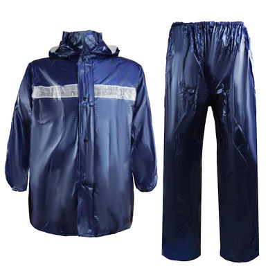 Workwear reflexivo azul da segurança do revestimento do vestuário impermeável para trabalhar ativo exterior de caminhada