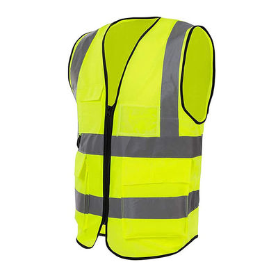 Veste reflexiva da construção civil alta do jardim de Vis Running Gilet Bibs Straps para homens
