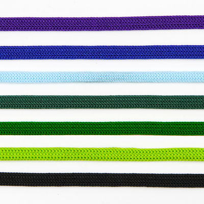 O roxo Grey Black Reflective Shoe Laces coloriu o nylon trançado liso da visão alta