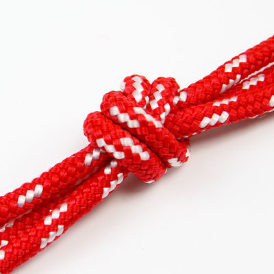 Corda de escalada trançada do cabo dobro de nylon macio para o colar da corda do cão de grande resistência