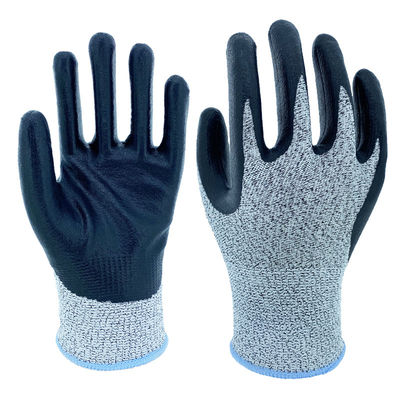 anti vidro de flutuador do aperto de Hppe Shell Gloves Cut Resistant High do corte 13g que segura a espuma do ANSI A2