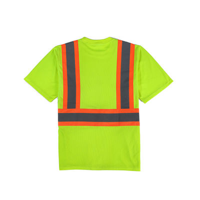 Camisas altas Polo Shirts Reflective da segurança T da visibilidade de Vis Fr Short Sleeve Shirts da classe 3 olá!