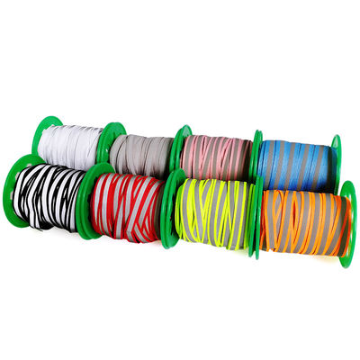 100% Poliéster Cores Refletivas de Segurança Faixas de Tubos de Tecido Trim Para costurado em uniforme