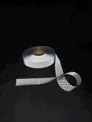 Altamente a segurança reflexiva do tecido de algodão do Webbing reflexivo da visibilidade descasca para sapatas dos sacos dos uniformes