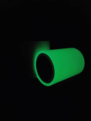 Fulgor de néon no filme luminescente verde acrílico do vinil escuro da transferência térmica imprimível sua obscuridade