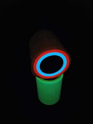 Etiqueta fosforescente luminosa do rolo do vinil fluorescente esparadrapo reflexivo da fita