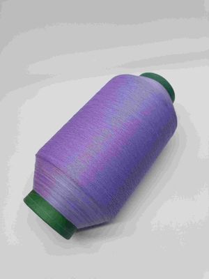 Fio para confecção de malhas da linha reflexiva clara feita sob encomenda do bordado para o t-shirt Logo Clothing Purple