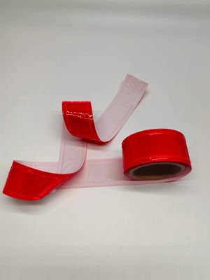 Ferro reflexivo da fita da visibilidade alta feita sob encomenda do PVC sobre para o sinal de tráfego Crystal Heat Press