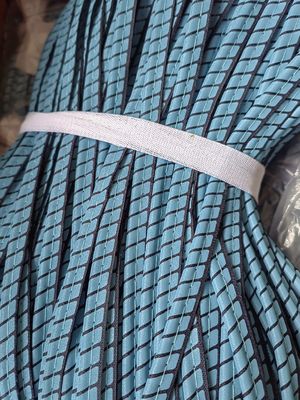 Coser tubos refletores com faixa de algodão Prata Preto Azul
