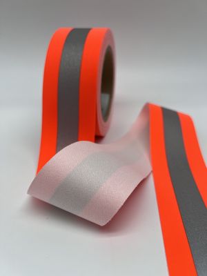Cor Vermelha Prateada Hi Vis Retardante de Chama Faixa Refletora 2,5 cm 5 cm 7,5 cm Faixa Refletora
