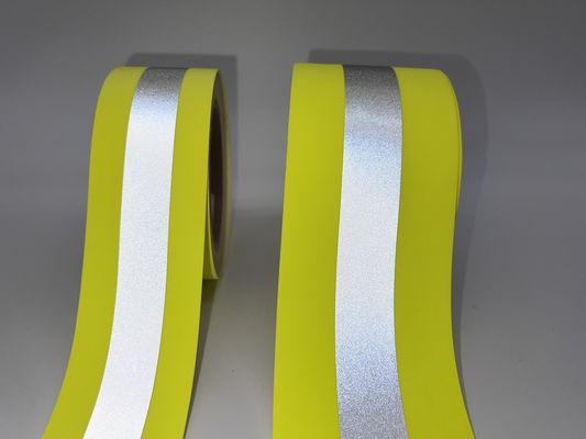 Tela de tecido refletor resistente ao fogo de cor fluorescente aplicada à proteção contra incêndio