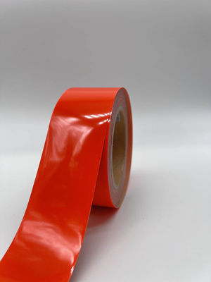 Faixa refletora de transferência de calor vermelha 5 cm de largura para moda, desporto