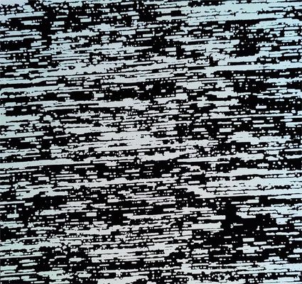 Fabrico de Bala Mecânica 50D de Imitação Brilhante de Prata Bark (Negro)