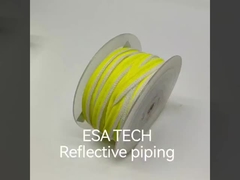 Rolos de tecido refletor Poliéster Visibilidade com adesivo ativado por calor