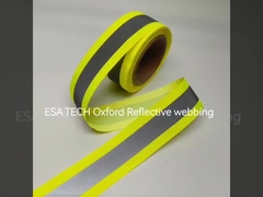 EN471 Iluminação à prova d'água Reflex Zip zíper de nylon reflexivo para roupas